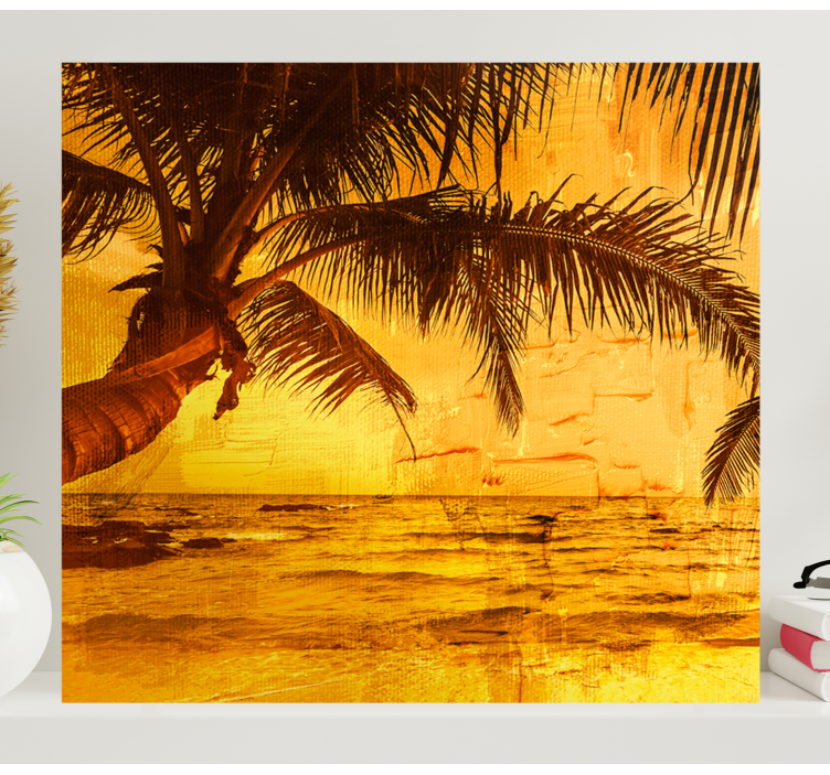 Quadro para sala de jantar Nature palm beach - TenStickers