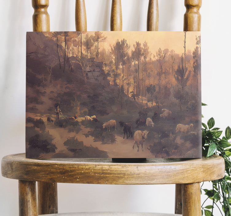 Quadro de arte Um rebanho em Sintra - TenStickers