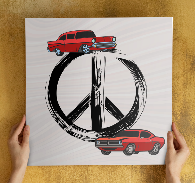 Quadros de desportos carros clássicos em paz - TenStickers