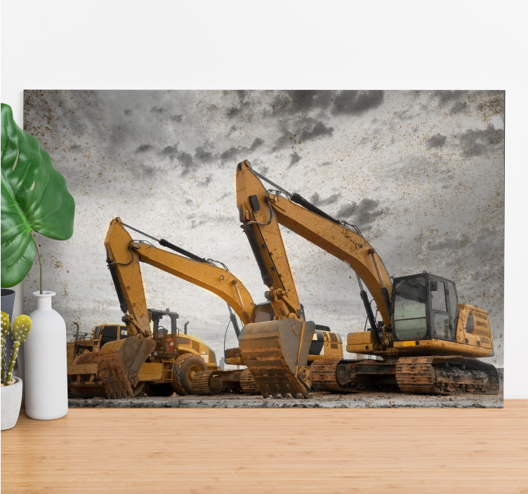 Quadros de desportos dupla de máquinas pesadas - TenStickers