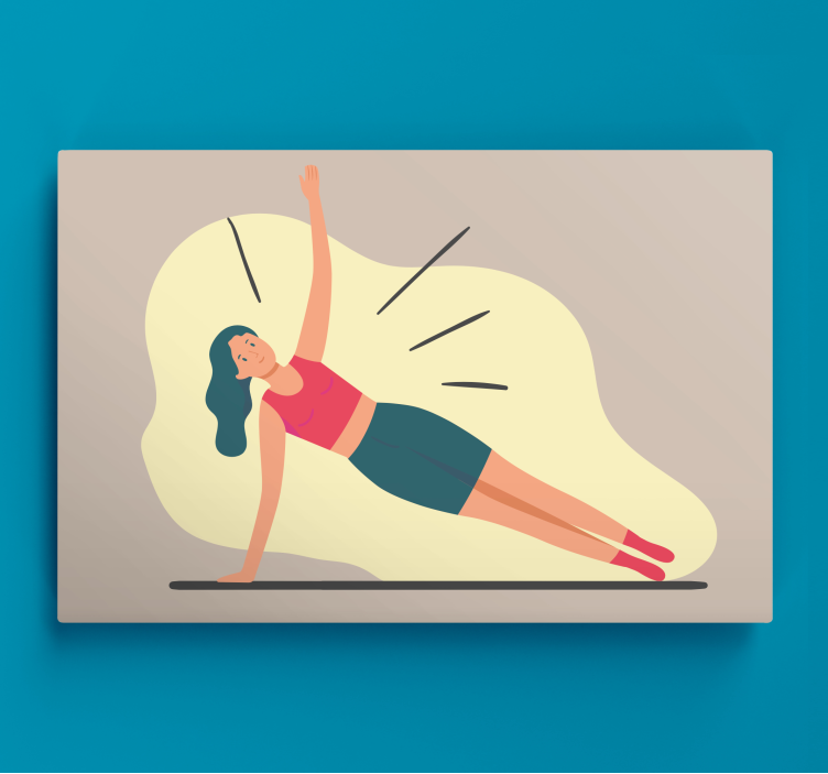 Quadros de desportos poses de fitness - TenStickers