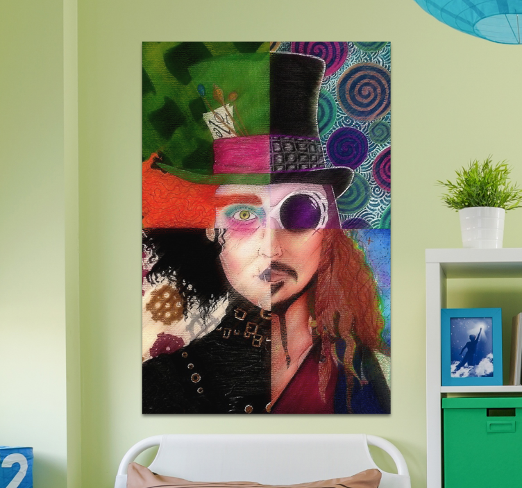 Quadros de personagens Personajes johnny depp - TenStickers