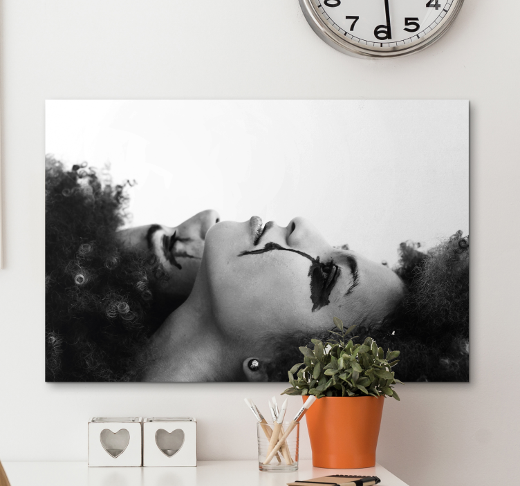 Quadros decorativos personagens faces duplas introspectivas - TenStickers