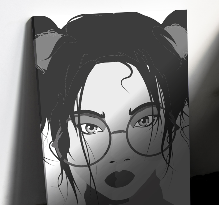 Quadros decorativos personagens mulher jovem estilosa - TenStickers