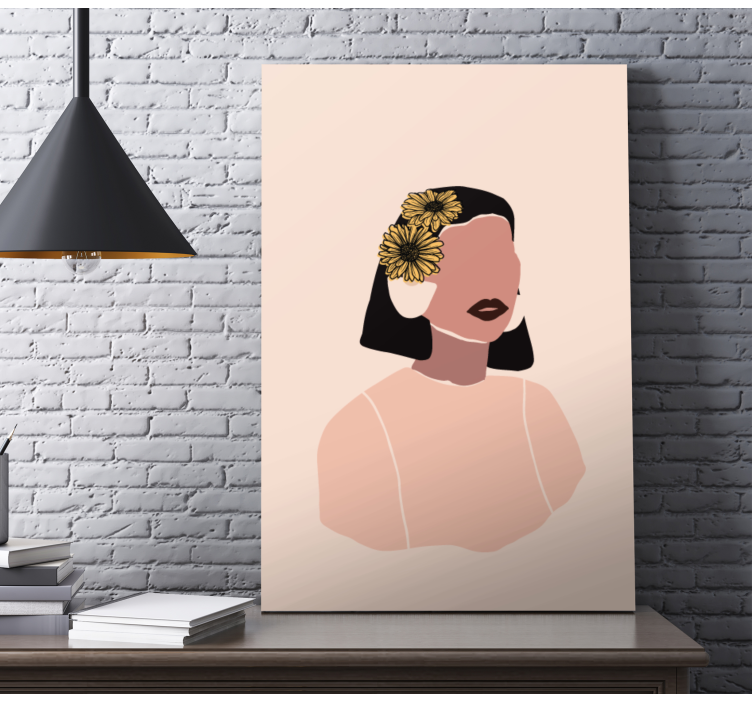 Quadros decorativos personagens retrato de mulher elegante - TenStickers