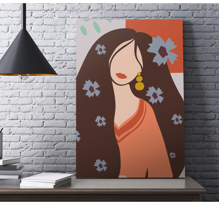 Quadros decorativos personagens retrato feminino chic - TenStickers