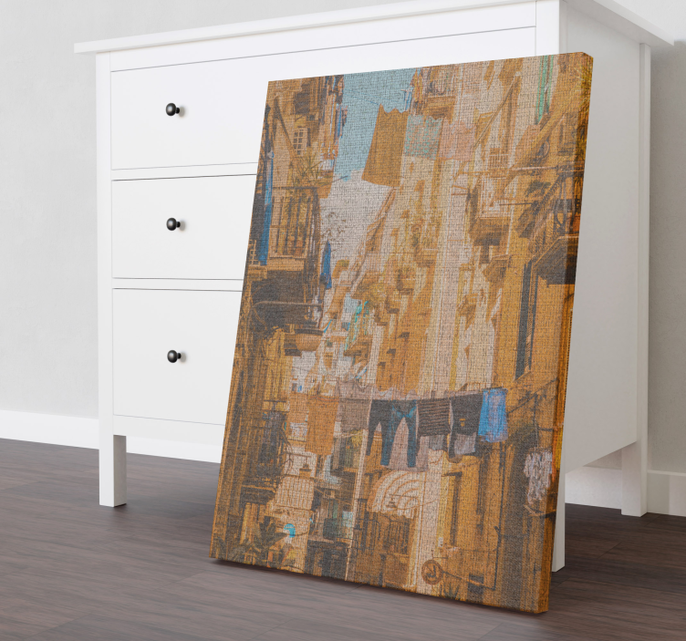 Quartos Roupas penduradas em varal em Nápoles - TenStickers