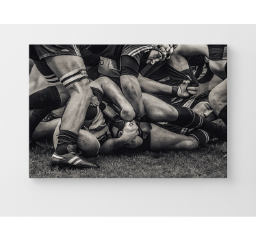 Quadro de arte jogadores de rúgbi - TenStickers