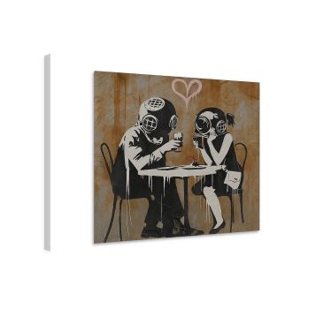 Quadro de arte jantar de casal em grupo de reflexão - TenStickers