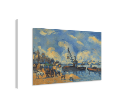 Quadro de arte o sena em bercy - TenStickers