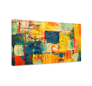 Quadro Decorativo moderno Mosaico colorido - TenStickers