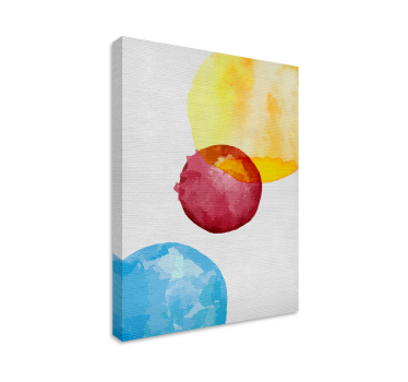 Quadro Decorativo abstrato esferas abstratas coloridas - TenStickers