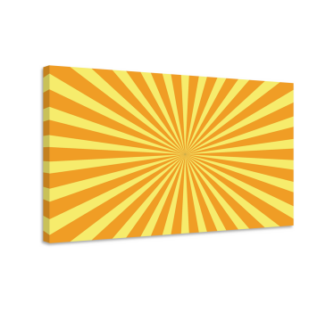 Quadro geométrico Pôr do sol abstrato com tons laranja - TenStickers
