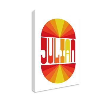 Quadro vintage nome personalizado do nascer do sol - TenStickers