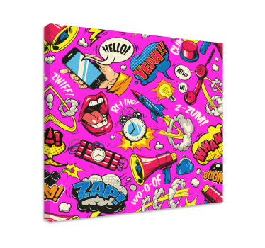 Quadro Decorativo de arte Desenho animado brilhante - TenStickers