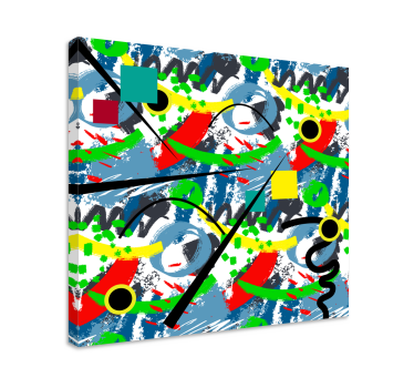 Quadro Decorativo abstrato Abstrato estilo kandinsky - TenStickers