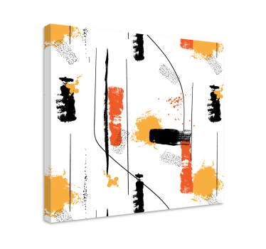 Quadro Decorativo abstrato Arte abstrata linear - TenStickers
