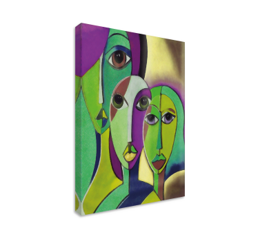 Quadro de arte composição de faces abstratas - TenStickers