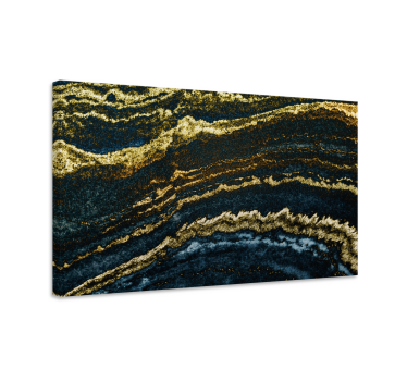 Quadro em 3D Ouro moderno 3d - TenStickers