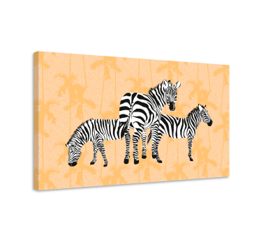 Quadro de animais Palmas e - TenStickers