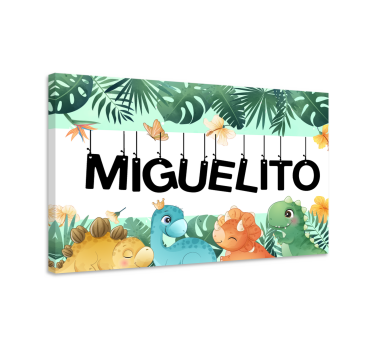 Quadro Decorativo dinossauro Dinossauros nomeados - TenStickers