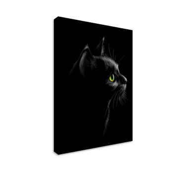 Quadro Decorativo de gatos Preto - TenStickers