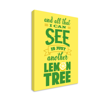 Quadro com letras Mão desenhar limões - TenStickers