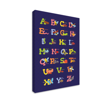 Quadro com o alfabeto Alfabeto ingles - TenStickers