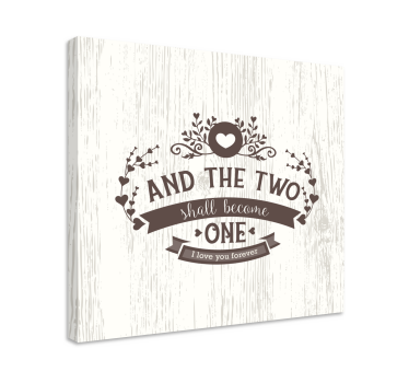 Quadro com letras amor une para sempre - TenStickers