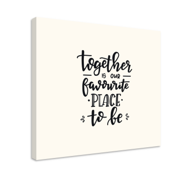 Quadro Decorativo para quarto Citação de frase de texto - TenStickers