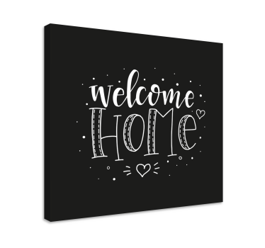 Quadro Decorativo hall de entrada Bem-vindo a casa impressão da t - TenStickers