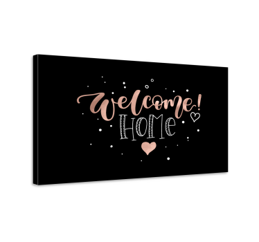 Quadro Decorativo hall de entrada Bem vindo coração - TenStickers