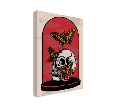 Quadro Decorativo de borboletas O tempo voa borboleta - TenStickers