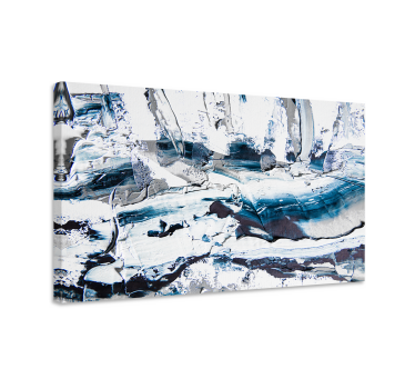 Quadro Decorativo para escritório Floresta de neve abstrata - TenStickers
