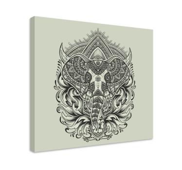 Quadro mandala Elefante - TenStickers