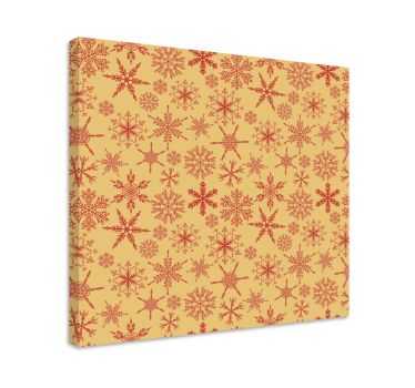 Quadro de paisage padrão de flocos de neve - TenStickers