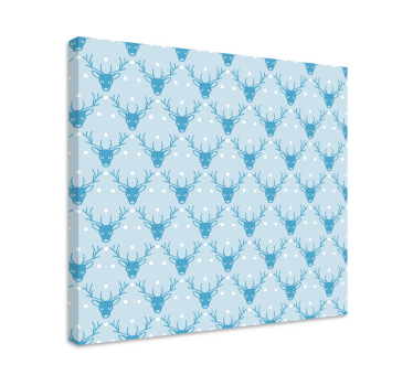 Quadro com veados padrão de veado inverno - TenStickers