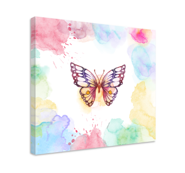 Quadro Decorativo de borboletas Multicolor artístico - TenStickers