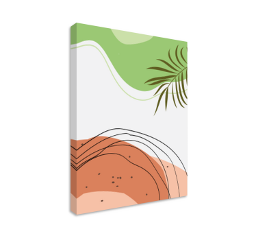 Quadro Decorativo de arte Respingo verde escuro - TenStickers