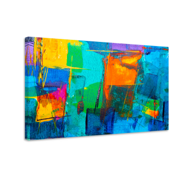 Quadro Decorativo de arte Crianças pintando respingos - TenStickers