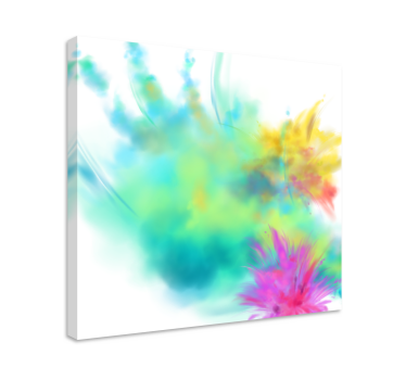 Quadro Decorativo abstrato Explosão de cor - TenStickers