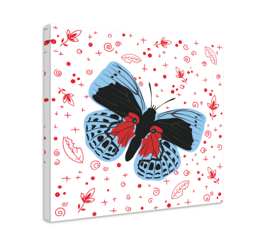 Quadro de borboletas design de borboleta brilhante - TenStickers