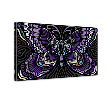 Quadro de borboletas com design intricado - TenStickers