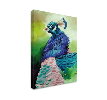 Quadro de pássaros retrato de pavo real majestoso - TenStickers