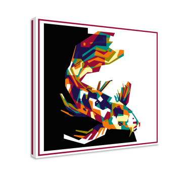Quadro decorativo de peixes Peixes multicoloridos modernos - TenStickers