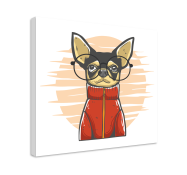 Quadro de cães retrato estiloso de cães - TenStickers