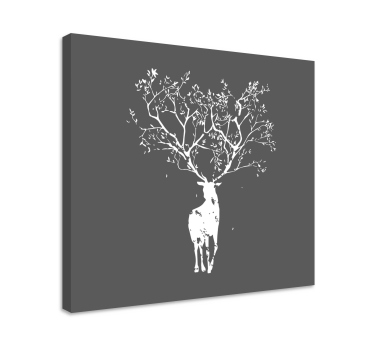 Quadro Decorativo de veados Veado de árvore - TenStickers
