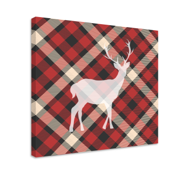 Quadro com veados silhueta de cervo estilizada - TenStickers
