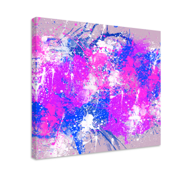 Quadro Decorativo de arte Respingo de cores da arte abstrata - TenStickers