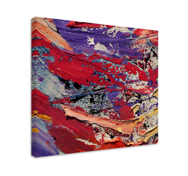 Quadro Decorativo de arte Pintura com respingos de cores - TenStickers